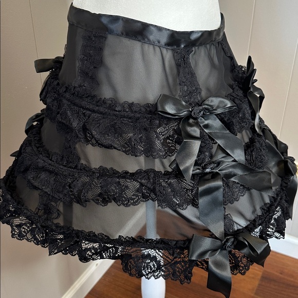 NWT Dolls Kill Death to Sunshine Cage Hoop Mini Skirt - Picture 5 of 15